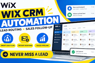 setup wix CRM lead routing instant follow up and sales automation