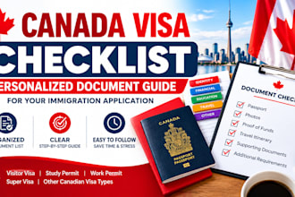 create a personalized canada immigration visa document checklist