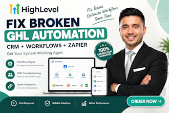 fix gohighlevel workflow automation ghl CRM and zapier integration