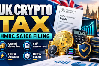 calculate and file UK crypto capital gains tax and hmrc sa108 returns