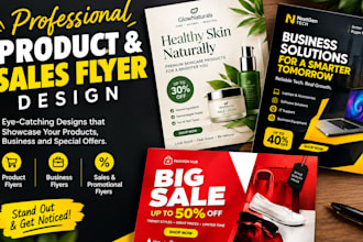 design product flyer sales flyer business flyer and promotional flyer in 12hours