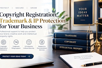 provide copyright registration, trademark and IP protection for your business