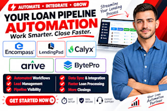 automate encompass lendingpad calyx arive bytepro loan pipeline integration