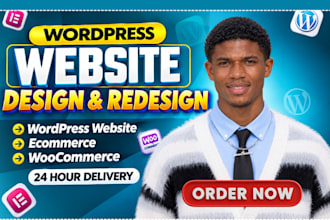 do wordpress website development, design, redesign wordpress woocommerce website