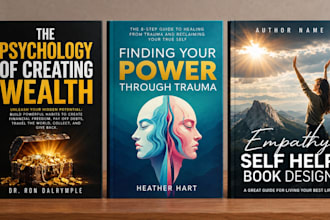 design psychology, self help and self improvement kindle book covers