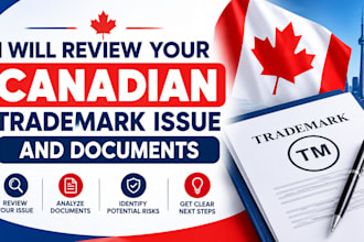 review your canadian trademark issue and documents