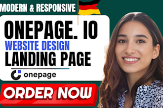 create professional onepage io website onepage io landing page as onepage expert