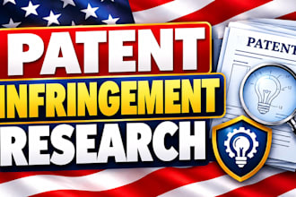 conduct patent infringement research and analyze similar patented inventions