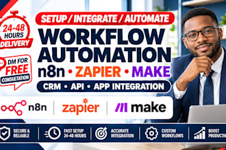 setup n8n automation zoho zapier hubspot crm quickbooks xero amazon n8n make
