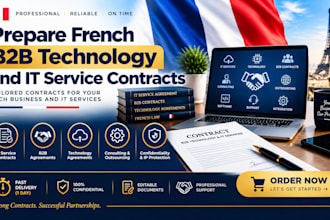 prepare french b2b technology and IT service contracts