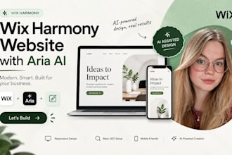 build your website with wix harmony ai and wix aria agent