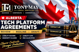 alberta liability waiver tech platform agreement redline indemnity cap document