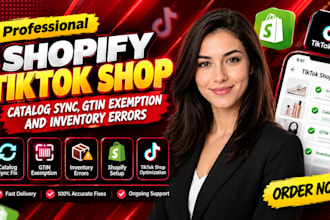 fix shopify tiktok shop catalog sync, gtin exemption, and inventory errors