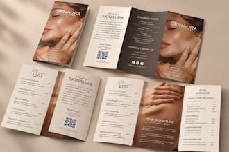 design editable promotional and marketing brochure design for businesses