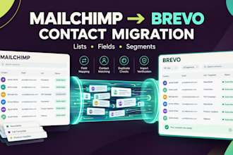 migrate mailchimp to brevo and organize your email marketing