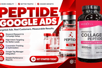 setup peptide google ads peptide marketing research peptide ads fix peptide ads