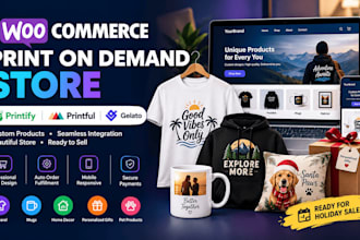 build woocommerce print on demand store with printify printful gelato