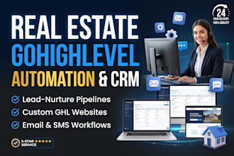 build a gohighlevel real estate website and set up ghl email automation