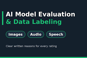 evaluate and rate your ai model outputs, images, and speech