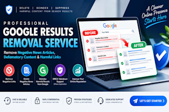 help remove negative links and deindex harmful google search results