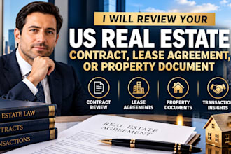 review your US real estate contract, lease agreement, or property document