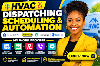 hvac dispatching, scheduling housacall pro workiz fieldedge callrail automation