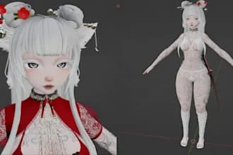 custom vrchat avatar vr character vrc avatar nsfw 3d model vr chat humanoid