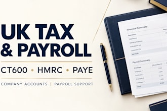 uk ct600, hmrc tax returns, companies house accounts and paye payroll