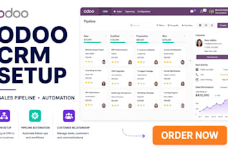 odoo crm setup sales pipeline automation and customer relationship management