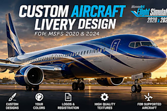 create custom aircraft liveries for msfs 2020 and 2024