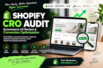 shopify cro audit ecommerce UX review conversion optimization