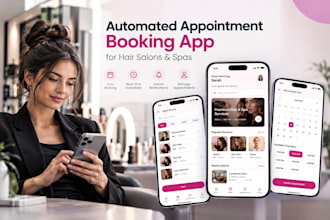develop an automated appointment booking app for hair salons barbing and spas