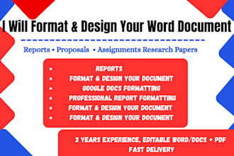 design type your microsoft word document ms word google docs