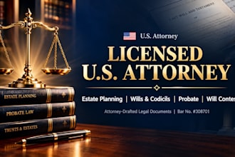 draft a last will and testament and complete estate planning documents