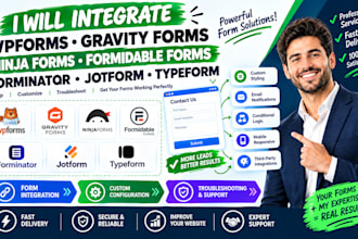 integrate wpforms, gravity forms, formidable forms, forminator, jotform typeform