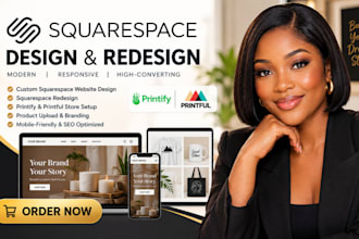 design squarespace printify printful store redesign squarespace website design