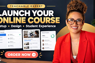 set up your teachable online course and upload your course content
