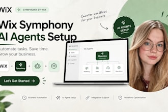 setup symphony by wix ai agent for wix business automation