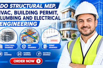 do structural mep, hvac, building permit, plumbing and electrical engineering