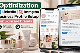 optimization linkedin bio instagram business page profile setup skincare brands