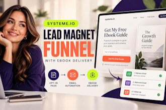build a systeme io lead magnet funnel with ebook delivery