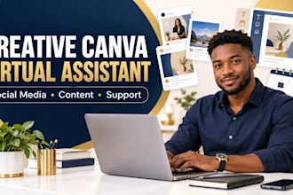 be your creative canva virtual assistant for social media content