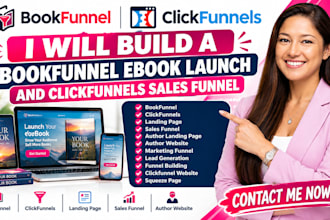 build a bookfunnel ebook launch and clickfunnel sales funnel, bookfunnel funnel