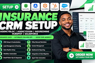 setup agencybloc agencyzoom insuredmine hubspot salesforce for insurance crm
