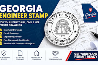 provide georgia engineer stamp and structural permit drawings
