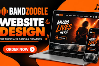 design a bamdzoogle website for your music and artist career