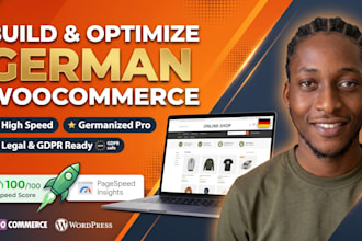 build and optimize a german woocommerce ecommerce store