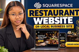 redesign your squarespace restaurant website or local business site
