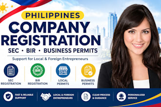 register philippines company sec bir tax local business permit for non residents