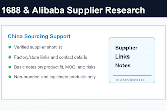 find verified 1688 and alibaba suppliers for your product